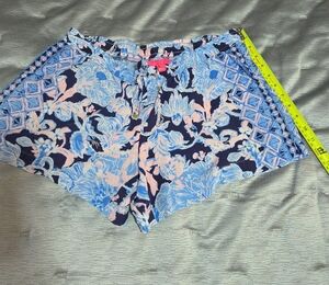 Lilly Pulitzer Blue and Pink High Waist Shorts